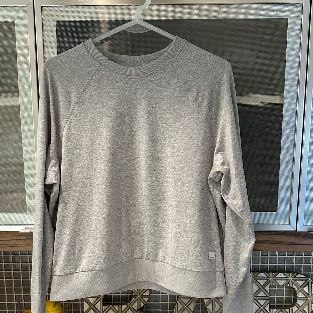 Vuori Halo Crew. S, light Heather gray